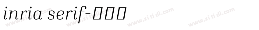 inria serif字体转换
